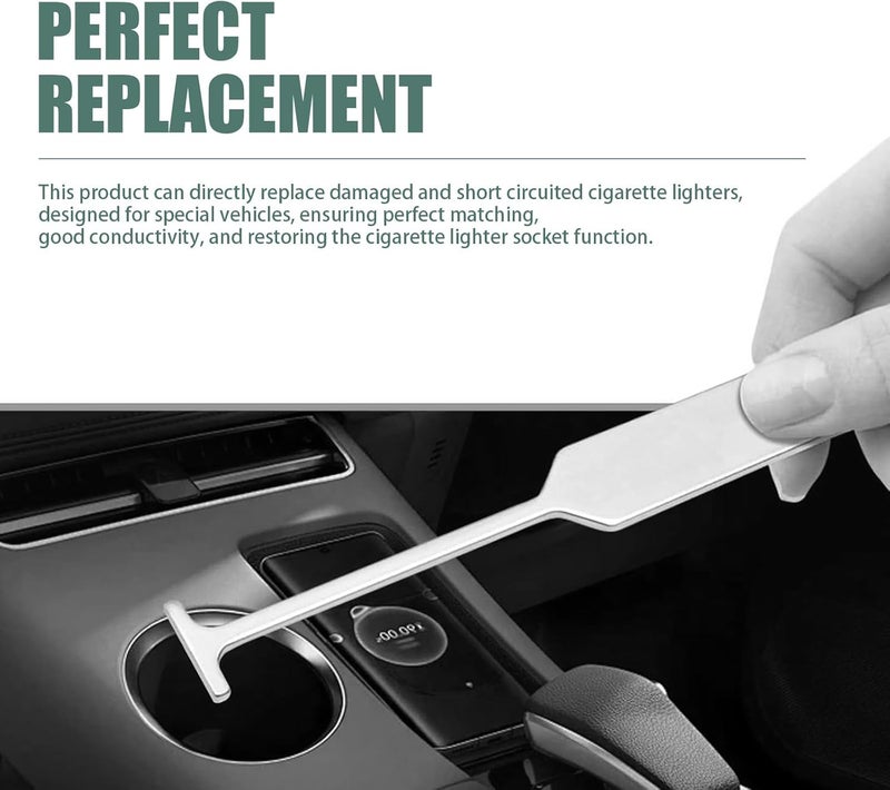 Merdege Car Cigarette Lighter Socket, Cigarette Lighter Splitter, Replacement 25776667 J42059 25774623, Compatible with GM Models (Silver) - Image 5